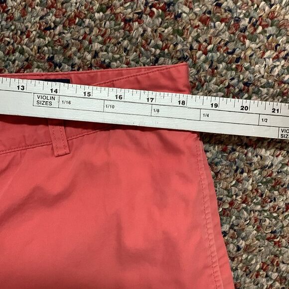 Vineyard Vines Jetty Red Cotton Classic Flat Front Chino Club Shorts Size 38 - Picture 10 of 12
